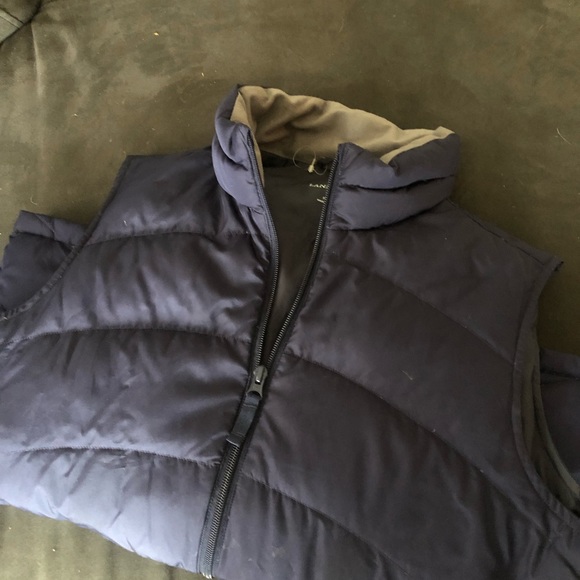 Lands End Navy Vest - Picture 3 of 3